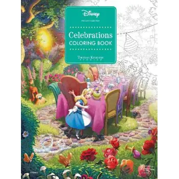 DISNEY DREAMS COLLECTION THOMAS KINKADE STUDIOS CELEBRATIONS COLORING BOOK PB