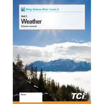 KINDERGARTEN UNIT 3 : WEATHER STUDENT JOURNAL