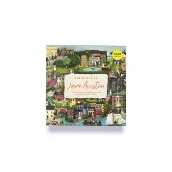 The World of Jane Austen : A Jigsaw Puzzle with 60 Characters and Great Houses to Find - 1000 pieces