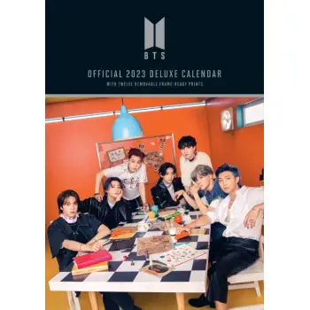 THE BTS BANGTAN BOYS 2023 A3 DELUXE CALENDAR