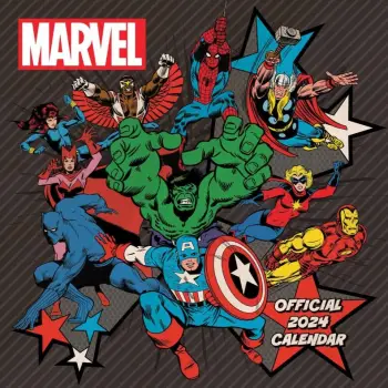 Official Marvel Comics 2024 Square Wall Calendar