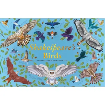 Shakespeare's Birds A 1000-Piece Circular Jigsaw Puzzle for Adults, Premium Quality, Beautiful Desig