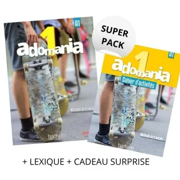 ADOMANIA 1 SUPER PACK (LIVRE + CAHIER + LEXIQUE + CADEAU SURPRISE)