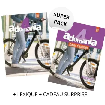 ADOMANIA 4 SUPER PACK (LIVRE + CAHIER + LEXIQUE + CADEAU SURPRISE)