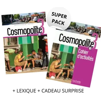COSMOPOLITE 3 SUPER PACK (LIVRE + CAHIER + LEXIQUE + CADEAU SURPRISE)