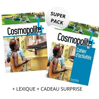 COSMOPOLITE 4 SUPER PACK (LIVRE + CAHIER + LEXIQUE + CADEAU SURPRISE)