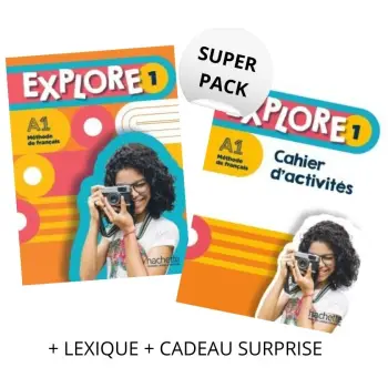 EXPLORE 1 SUPER PACK (LIVRE + CAHIER + LEXIQUE + CADEAU SURPRISE)