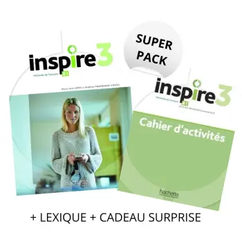 INSPIRE 3 SUPER PACK (LIVRE + CAHIER + LEXIQUE + CADEAU SURPRISE)
