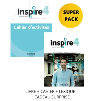 INSPIRE 4 SUPER PACK (LIVRE + CAHIER + LEXIQUE + CADEAU SURPRISE)