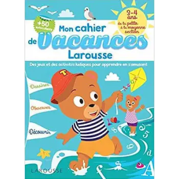 CAHIER DE JEUX DE VACANCES LAROUSSE 2-3 ANS
