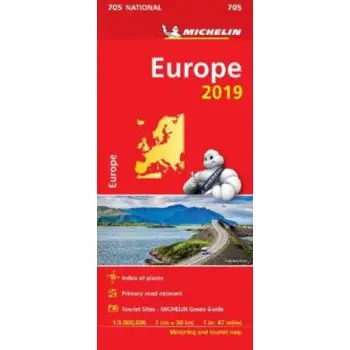 ΧΑΡΤΗΣ MICHELIN EUROPE 705 NATIONAL 1: 3.000.000