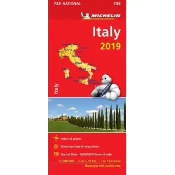 ITALY 2019 MAP MICHELIN