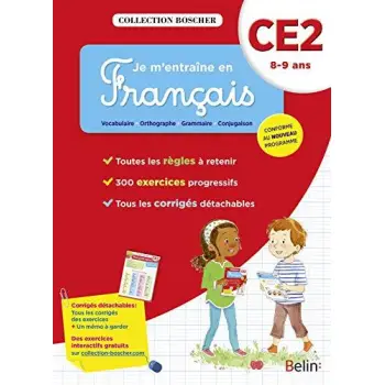 BOSCHER, JE M'ENTRAINE EN FRANCAIS CE2 2016  POCHE
