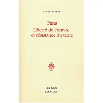 PANS LIBERTE DE L'OEUVRE ET RESISTANCE DU TEXTE POCHE