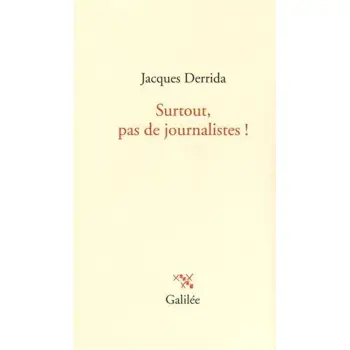 SURTOUT PAS DE JOURNALISTES ! POCHE