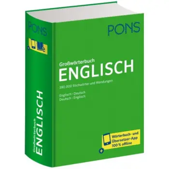 PONS GROSSWORTERBUCH ENGLISCH-DEUTSCH / DEUTSCH-ENGLISCH - MIT WORTERBUCH-APP HC