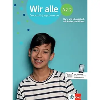 WIR ALLE A2.2 KURS - UND UBUNGSBUCH (MIT AUDIOS & VIDEOS ON LINE)