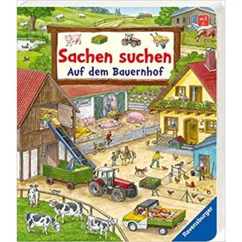 SACHEN SUCHEN: AUF DEM BAUERNHOF - WIMMELBUCH AB 2 JAHREN HC BBK