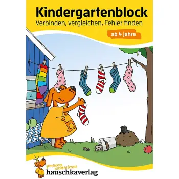 KINDERGARTENBLOCK - VERBINDEN, VERGLEICHEN, FEHLER FINDEN AB 4 JAHRE PB