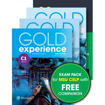 EXAM PACK MSU CELP: GOLD EXPERIENCE C1 SB WITH APP + WB + COMPANION + YORK PRACTICE TEST FOR MSU CELP