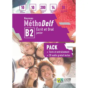 NOUVEAU METHODELF JUNIOR B2 METHODE PACK (+ TEST ET ENTRAINEMENT + CD)