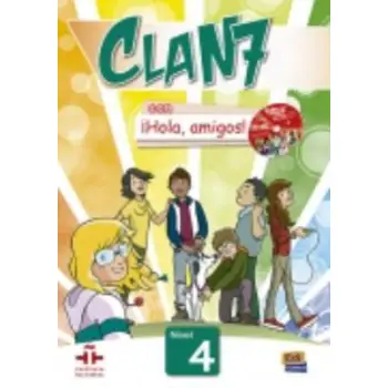 CLAN 7 HOLA AMIGOS 4 ALUMNO (+ CD-ROM)