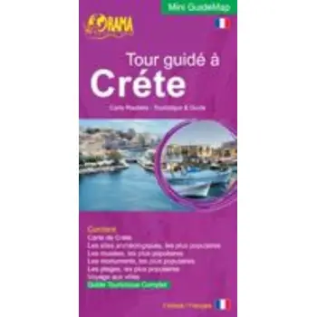 TOUR GUIDE A LA CRETE CARTE ROUTIERE - TOURISTIQUE & GUIDE MINI GUIDEMAP