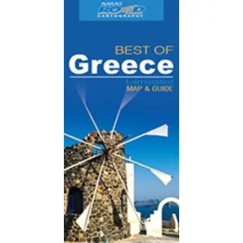 GREECE LAMINATED MAP AND GUIDE BEST OF 2Η ΕΚΔΟΣΗ
