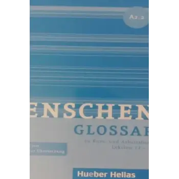 MENSCHEN A2.2 GLOSSAR