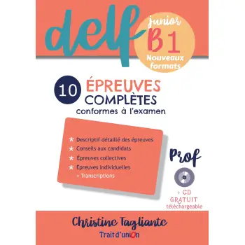NOUVEAU DELF JUNIOR B1 10 EPREUVES COMPLETES PROFESSEUR