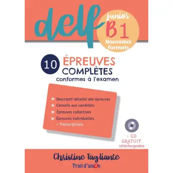 NOUVEAU DELF JUNIOR B1 10 EPREUVES COMPLETES