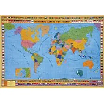 ΧΑΡΤΗΣ ΠΑΓΚΟΣΜΙΟΣ ΑΝΑΡΤΗΣΗΣ ΠΛΑΣΤΙΚΟΠΟΙΗΜΕΝΟΣ 70Χ100 ΠΟΛΙΤΙΚΟΣ - ΓΕΩΦΥΣΙΚΟΣ