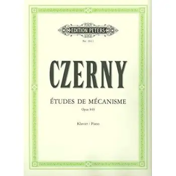 EDITION PETERS CZERNY CARL - 30 STUDIES OF MECHANISM OP.849 - PIANO