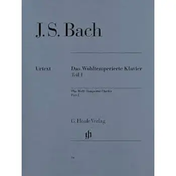J.S. BACH - DAS WOHLTEMPERIERTE KLAVIER TEIL 1