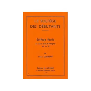 LE SOLFEGE DES DEBUTANTS SOLFEGE FACILE en deux cles melangees sol et fa