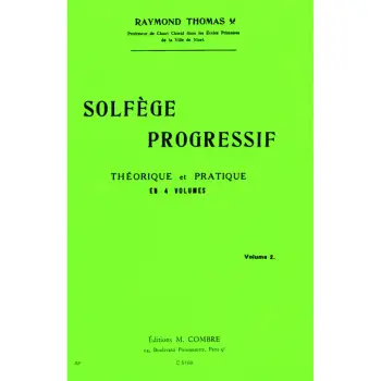 THOMAS SOLFEGE PROGRESSIF VOL. 2