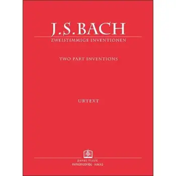 J.S.BACH URTEXT ZWEISTIMMIGE TWO PART INVENTIONS
