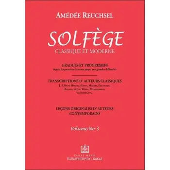 SOLFEGE CLASSIQUE ET MODERNE-VOLUME NO 3
