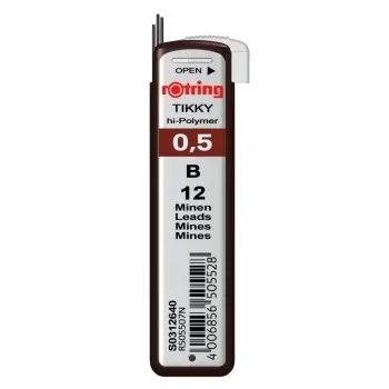 ROTRING MECH.PENCIL LEADS 0.5 Β