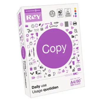 Rey Copy A4 80gsm - 500sheet (Αγορά πολλαπλάσια των 5 δεσμίδων)