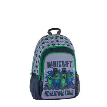 ΣΧΟΛΙΚΗ ΤΣΑΝΤΑ ΠΛΑΤΗΣ ΠΟΛΥΘΕΣΙΑΚΗ GRAFFITI MINECRAFT - GREY 238211 (2023)