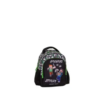 ΣΧΟΛΙΚΗ ΤΣΑΝΤΑ ΠΛΑΤΗΣ ΝΗΠΙΟΥ GRAFFITI MINECRAFT - BLACK 248292