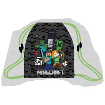 ΣΑΚΟΣ ΠΛΑΤΗΣ ΠΟΥΓΚΙ GRAFFITI MINECRAFT - GREEN 248401