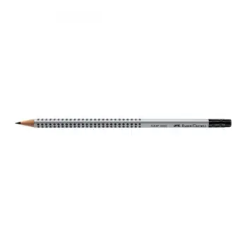 ΜΟΛΥΒΙ FABER CASTELL GRIP 2001 ΜΕ ΓΟΜΑ B 117201 ΓΚΡΙ