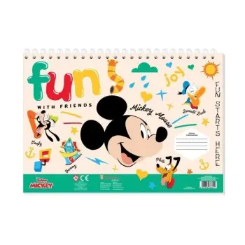ΜΠΛΟΚ ΖΩΓΡΑΦ. MICKEY 23X33 40ΦΥΛ ΑΥΤΟΚ-ΣΤΕΝΣΙΛ- 2ΣΕΛ ΧΡ 2ΣΧ.