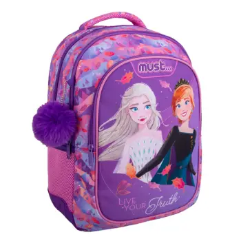 Σχολική Τσάντα Πλάτης Δημοτικού Disney Frozen Live Your Truth Must 3 Θήκες