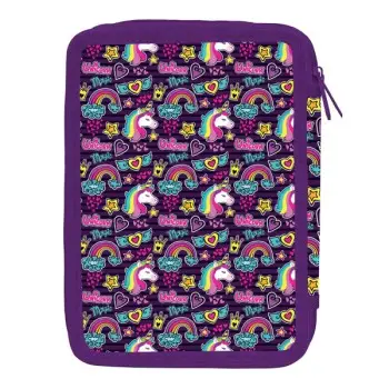 Σχολική Κασετίνα Διπλή Γεμάτη Must Unicorn Hashtag