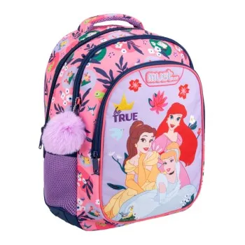 Σχολική Τσάντα Πλάτης Δημοτικού Disney Princess Be True Must 3 Θήκες