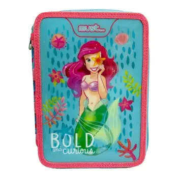 Σχολική Κασετίνα Διπλή Γεμάτη Disney Princess Ariel Bold And Curious Must