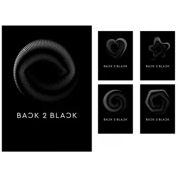 A&G PAPER Back 2 Black Τετράδιο Σπιράλ Α4 5 Θεμάτων 150 Φύλλων - 5 Σχέδια 32093